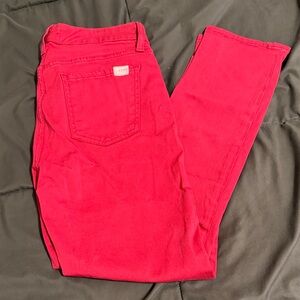 JEN 7 by 7 for all mankind Cropped Skinny Red Women's Jeans
